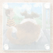 Sheldon und Davie Relaxing Glasuntersetzer (Rückseite)