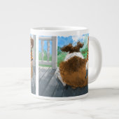 Sheldon und Davie Relaxing Jumbo-Tasse (Vorderseite Rechts)