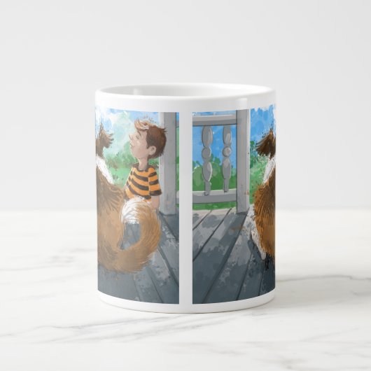 Sheldon und Davie Relaxing Jumbo-Tasse (Vorderseite)