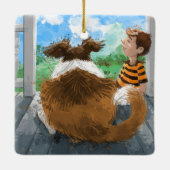 Sheldon und Davie Relaxing Keramikornament (Rückseite)