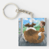 Sheldon und Davie Relaxing Schlüsselanhänger (Vorderseite)