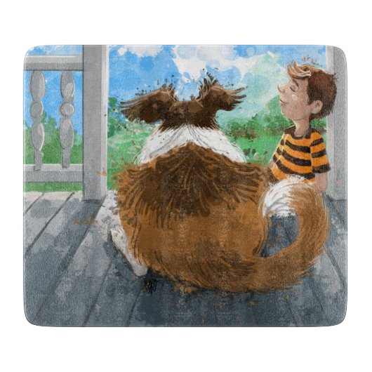 Sheldon und Davie Relaxing Schneidebrett (Vorderseite)