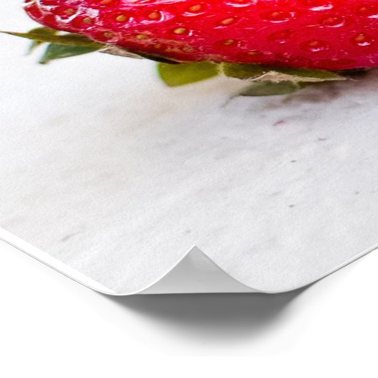 Sheldon und die Erdbeere Poster (Ecke)