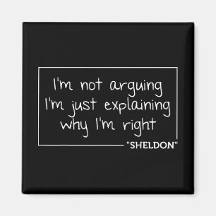 Sheldon-Zitat Lustiger Geburtstag Personalisierter Magnet