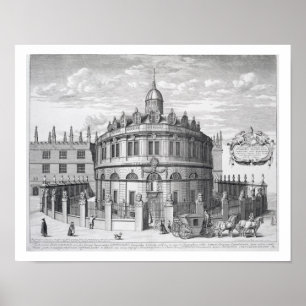 Sheldonian Theatre, Oxford, von "Oxonia Illustrat Poster