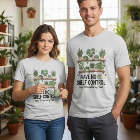 Shelf Control Succulent Lover Funny Plant T-Shirt Tri-Blend Shirt