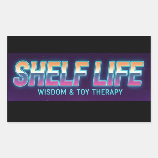 Shelf Life Logo 2 Aufkleber (Vorderseite)