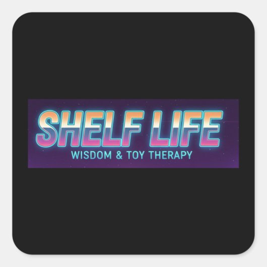 Shelf Life Logo 2 Aufkleber (Vorderseite)