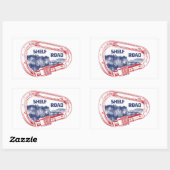 Shelf Road Klettersteig Carabiner Rechteckiger Aufkleber (Blatt)