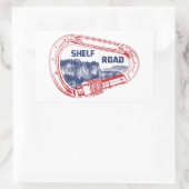 Shelf Road Klettersteig Carabiner Rechteckiger Aufkleber (Tasche)