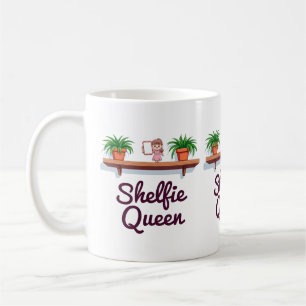 Shelfie Queen - Der Selfie-Moment der Pflanze Love Kaffeetasse