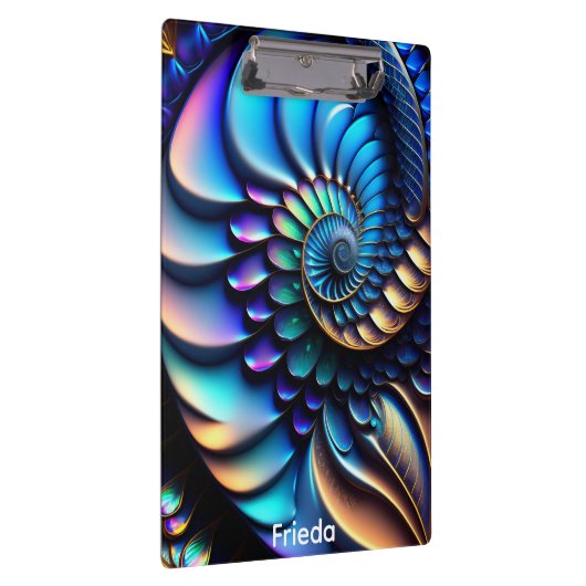 Shell and Leaf Fractal Klemmbrett (Rechts)