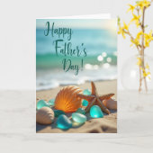 Shell Art Vatertagskarte Karte (Gelbe Blume)
