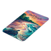 Shell Beach Guyana Magnet (Linke Seite)