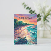 Shell Beach Guyana Postkarte (Stehend Vorderseite)