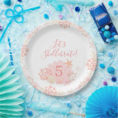 Shell Girl Birthday Party Plates Pappteller (Party)