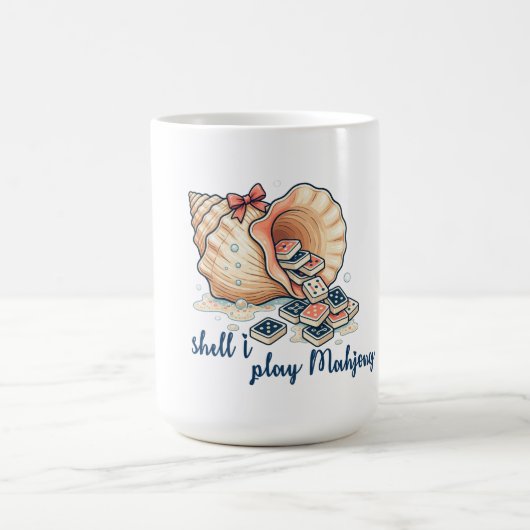 Shell I Play Mahjong Coastal Kaffeetasse (Mittel)