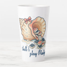 Shell I Play Mahjong Coastal Milchtasse