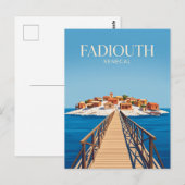 Shell Island (Fadiouth) Senegal wird zu Postkarte (Vorne/Hinten)