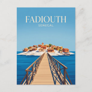 Shell Island (Fadiouth) Senegal wird zu Postkarte