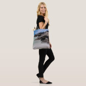 Shell Island Felsen und Wellen Einkaufstasche Tasche (Am Model)