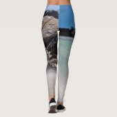 Shell Island Felsen und Wellen Leggings (Rückseite)
