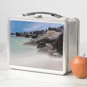 Shell Island Felsen und Wellen Lunchbox