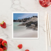 Shell Island Felsen und Wellen Papier Serviette (Beispiel)