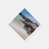 Shell Island Felsen und Wellen Papier Serviette (Ecke)