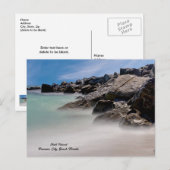 Shell Island Felsen und Wellen Postkarte (Vorne/Hinten)