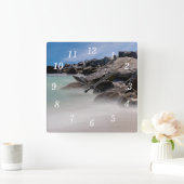 Shell Island Felsen und Wellen Wanduhr (Zuhause)