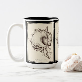 "Shell-Liebhaber - Ich" Schwarzweiß-Tasse Zweifarbige Tasse