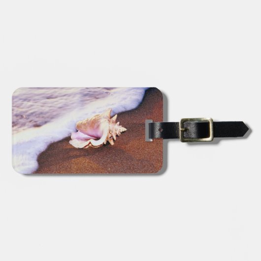 Shell on the Beach Gepäckanhänger (Vorderseite horizontal)