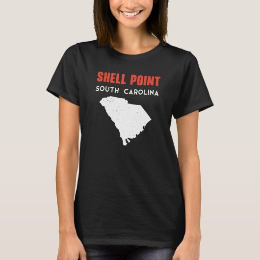 Shell Point and Arcadia South Carolina USA State A T-Shirt (Vorderseite)