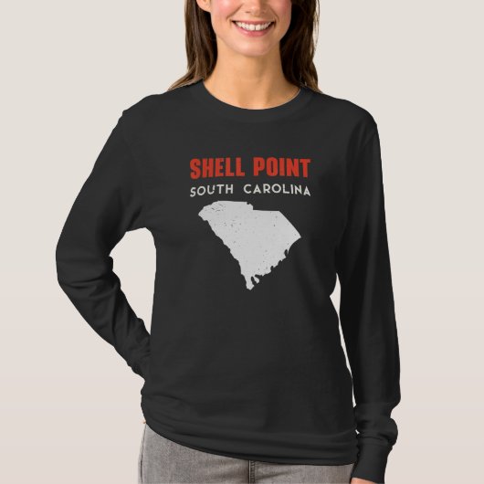 Shell Point and Arcadia South Carolina USA State A T-Shirt (Vorderseite)