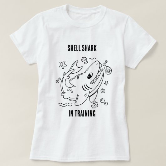 Shell Shark in Training – Women’s Shelling T-Shirt (Design vorne)