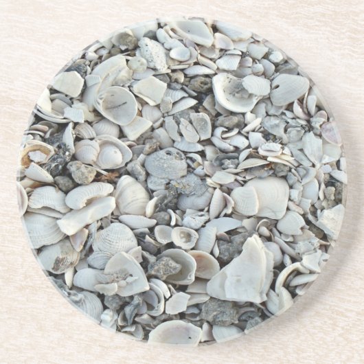 Shell Shoreline Texture Getränkeuntersetzer (Vorne)