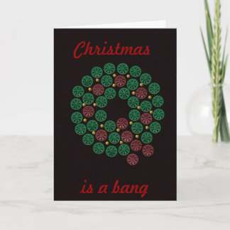 Shell wreath Christmas, is a bang card Feiertagskarte
