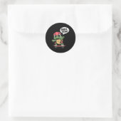 Shell Yeah! Coole Skateboarding-Schildkröte  Runder Aufkleber (Tasche)