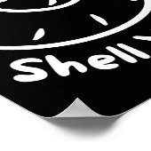 Shell Yeah Funny Beach Quote With Nautical Sea She Poster (Ecke)