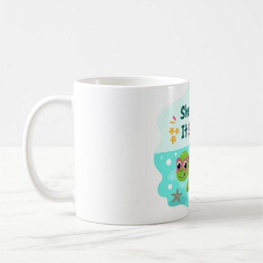 Shell Yeah It’s Summer Sea Turtle Mug Kaffeetasse (Links)