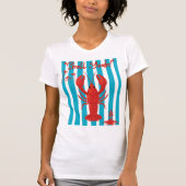 "Shell Yeah!" Nautical Red Lobster Coastal Summer T-Shirt (Vorderseite)