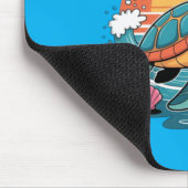Shell Yeah Süße Schildkröte Ozean Strand Wortspiel Mousepad (Ecke)
