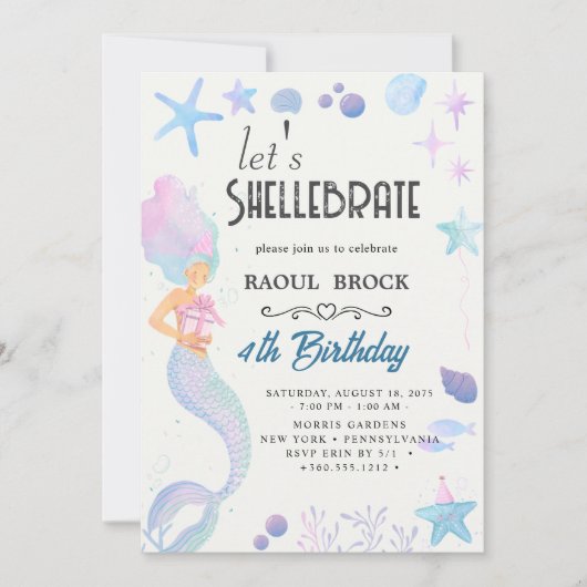 Shellebrate Einladung (Vorderseite)