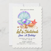 Shellebrate Geburtstag Einladung (Vorderseite)