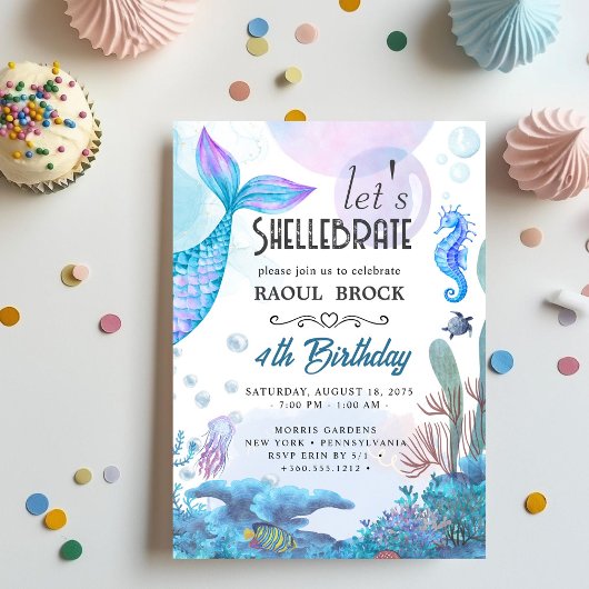 Shellebrate   Geburtstag  Einladung