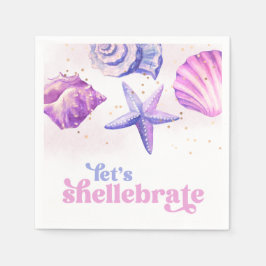 Shellebrate Party Paper Napkins Serviette