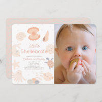 Shellebrate Seashell Pink 1. Geburtstag Foto