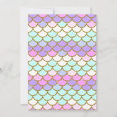 Shellebrate Seashell und Meerjungfrau zum Geburtst Einladung (Rückseite)