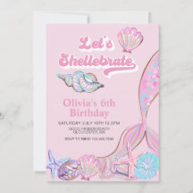 Shellebrate Seashell und Meerjungfrau zum Geburtst